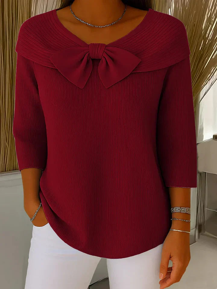 FIONA BOW SWEATER