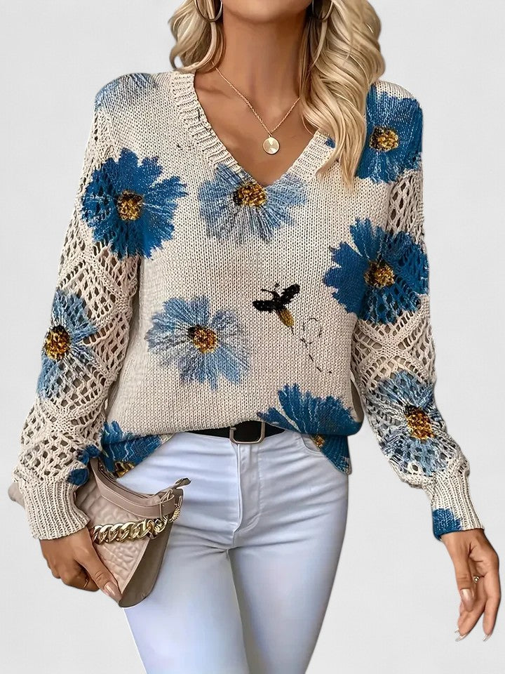 Aurélie Floral Sweater