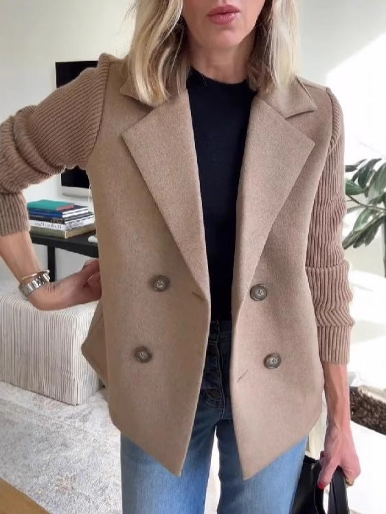 Siena Blazer with Knitted Sleeves
