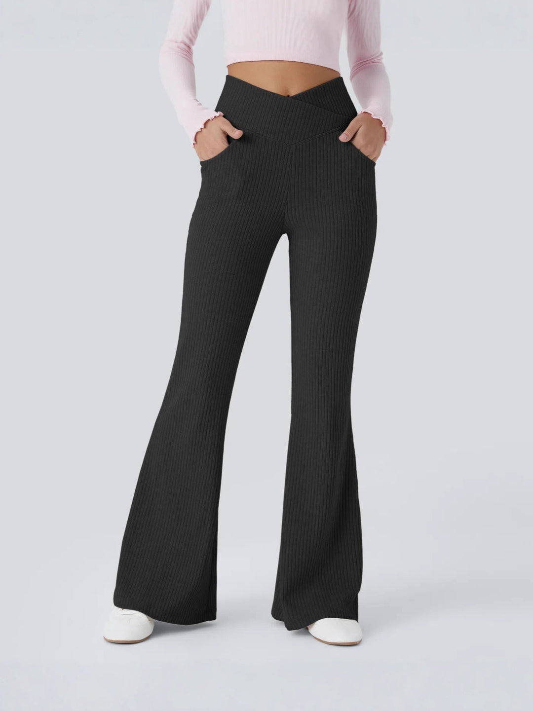 Flare - High Waisted Trousers