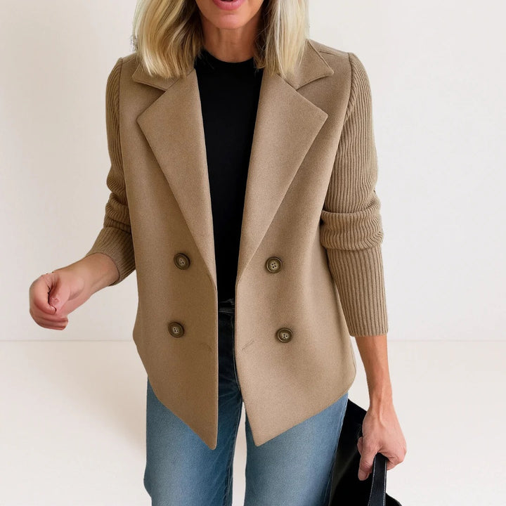 Siena Blazer with Knitted Sleeves