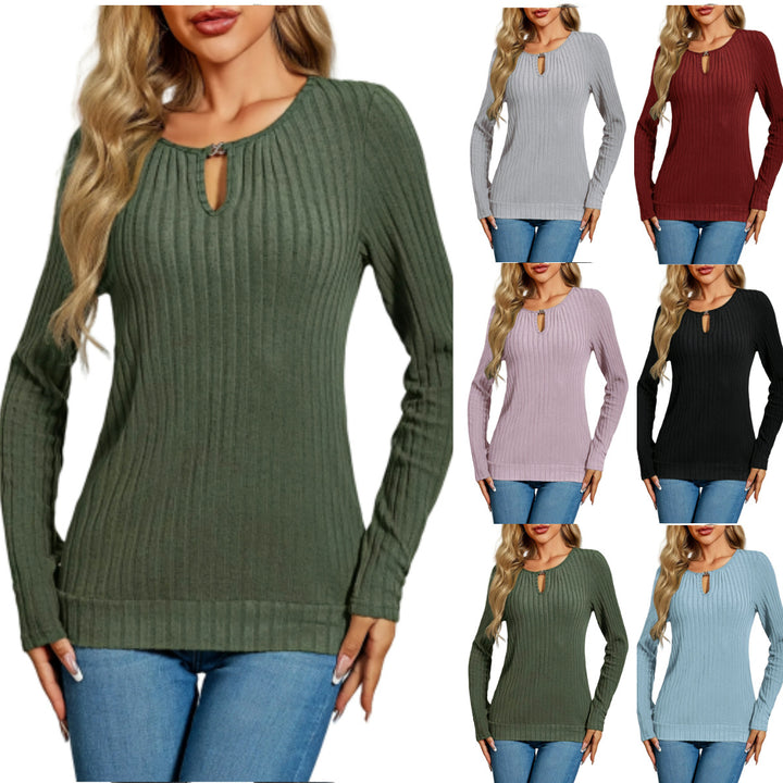 Robyn Ribbed Round Neck Pullover