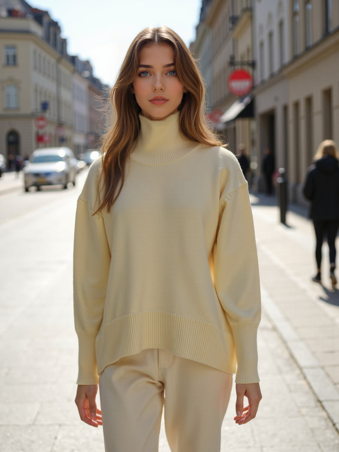 Avery | High Neck Pullover