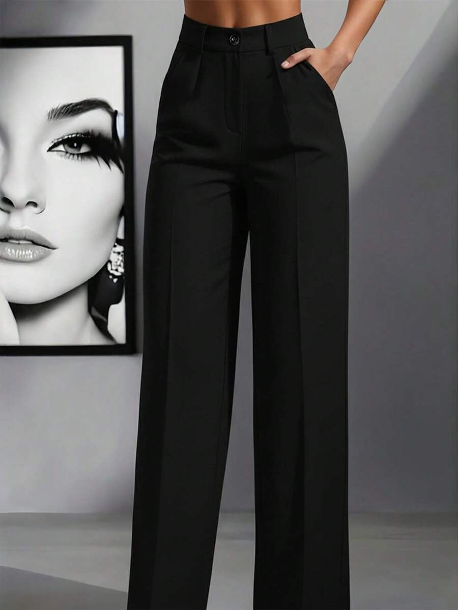 Women's High-Waist Dress Trousers