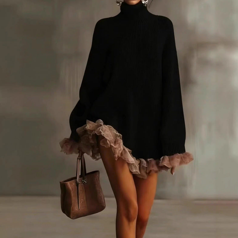 Louise Knitted Turtleneck Dress