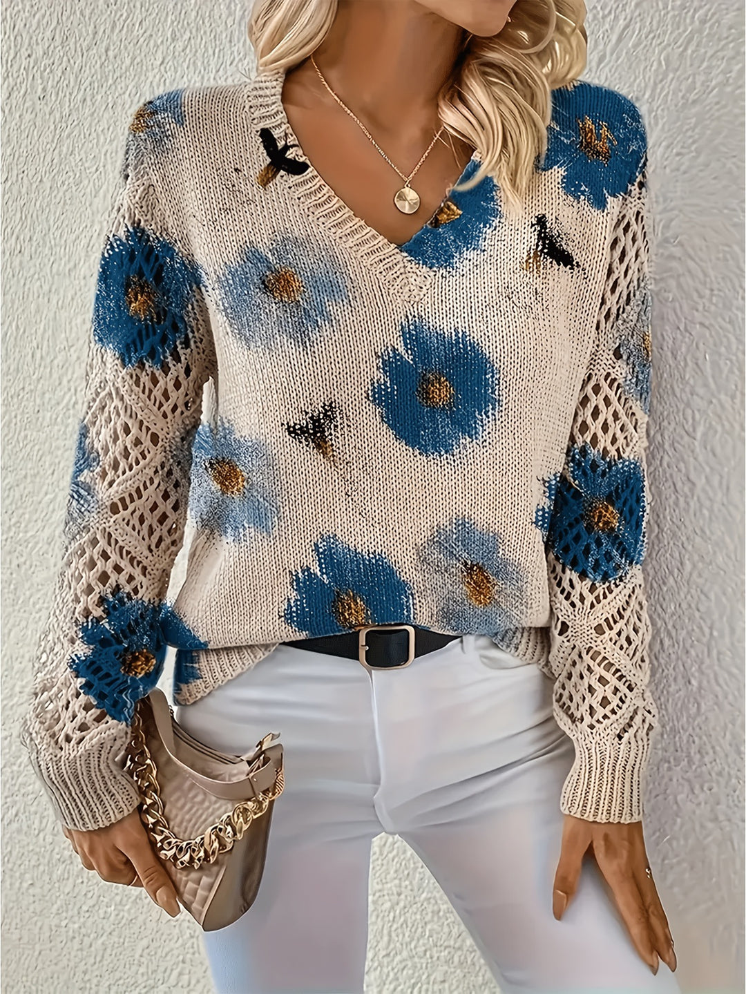 Aurélie Floral Sweater