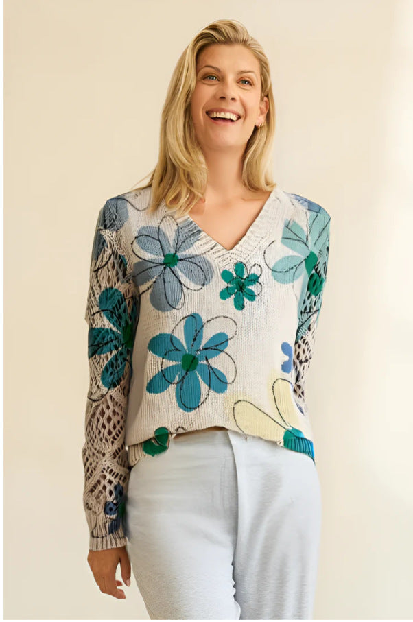 Aurélie Floral Sweater