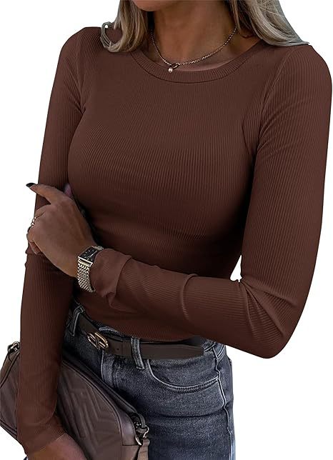 Elegant Round Neck Long Sleeve