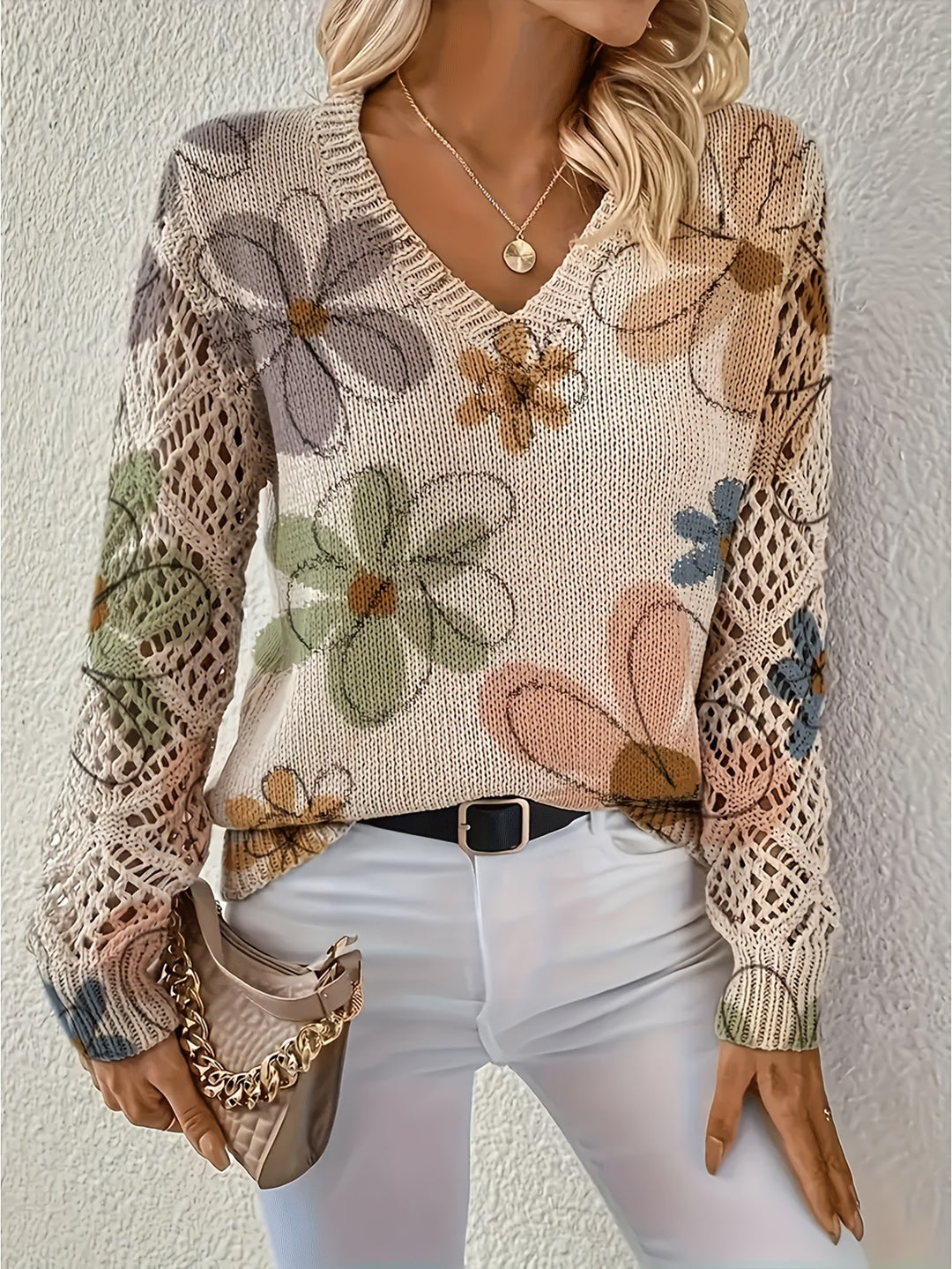 Aurélie Floral Sweater