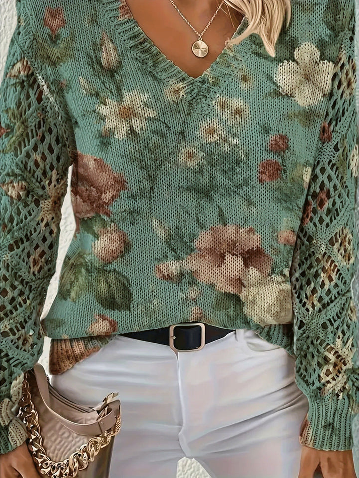 Aurélie Floral Sweater