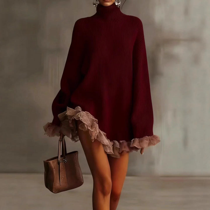 Louise Knitted Turtleneck Dress