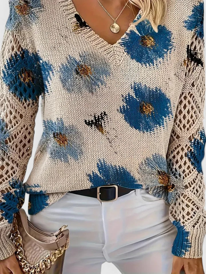 Aurélie Floral Sweater