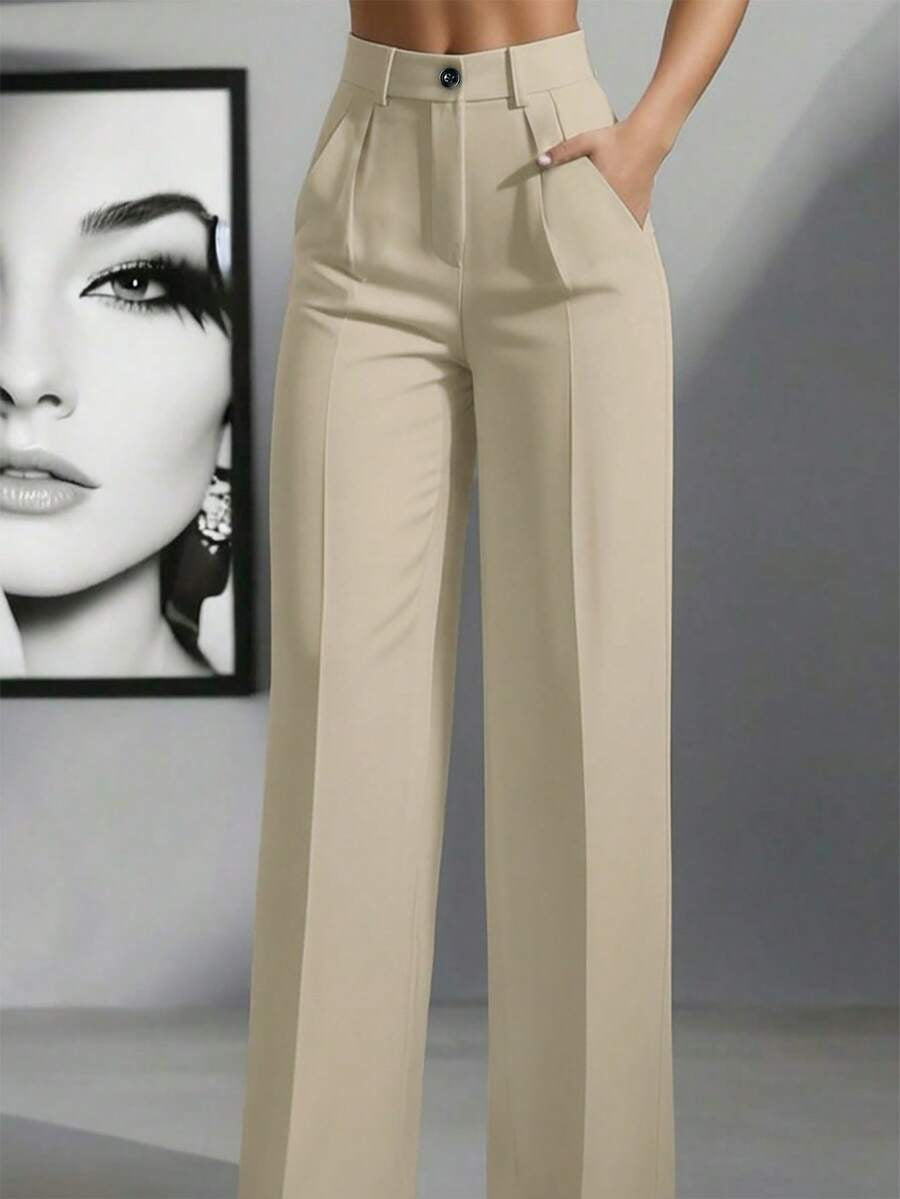 Women's High-Waist Dress Trousers