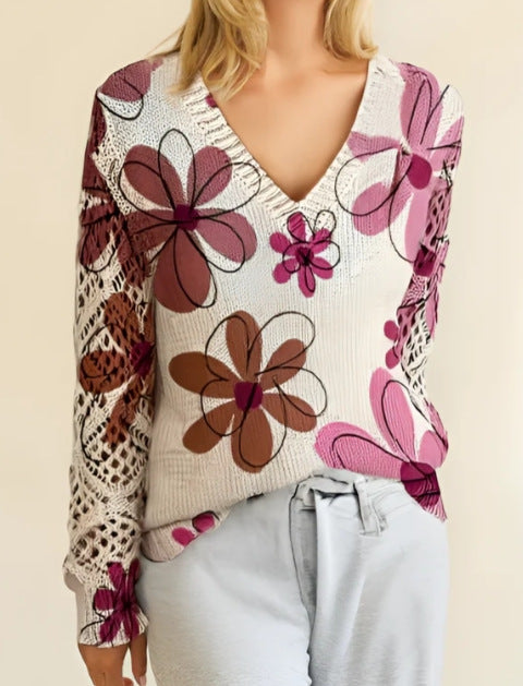 Aurélie Floral Sweater
