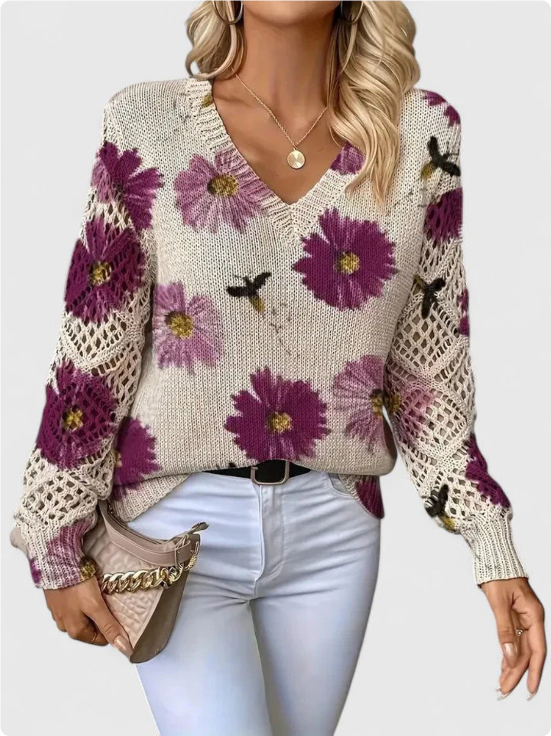 Aurélie Floral Sweater