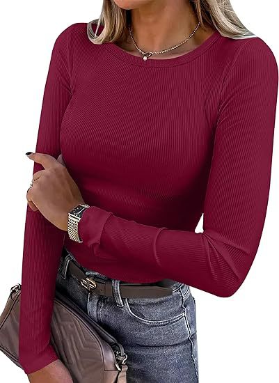 Elegant Round Neck Long Sleeve